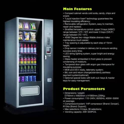 EPEX Refrigerated Drink Vending Machine
