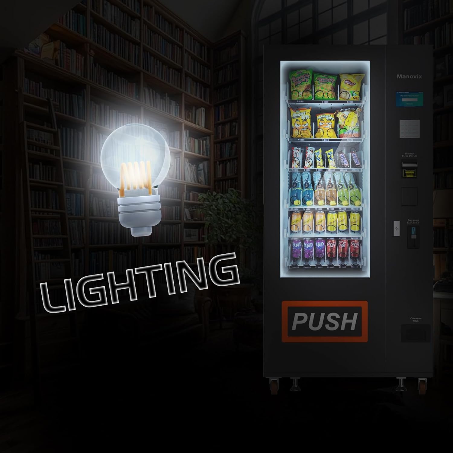 Commercial Refrigerated Snack & Drink Vending Machine