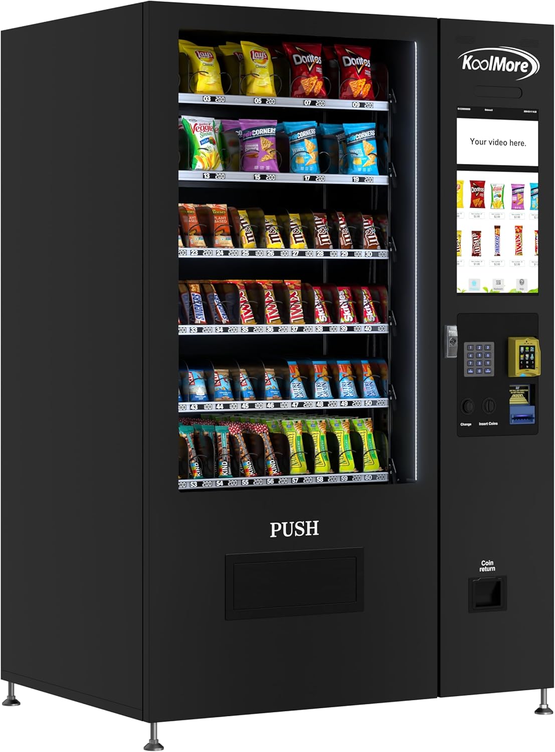 KoolMore 60-Slot Snack Vending Machine