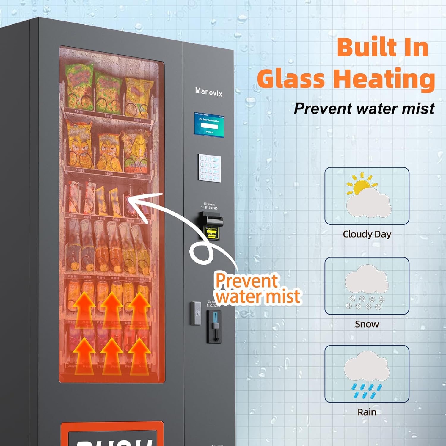 Commercial Refrigerated Snack & Drink Vending Machine