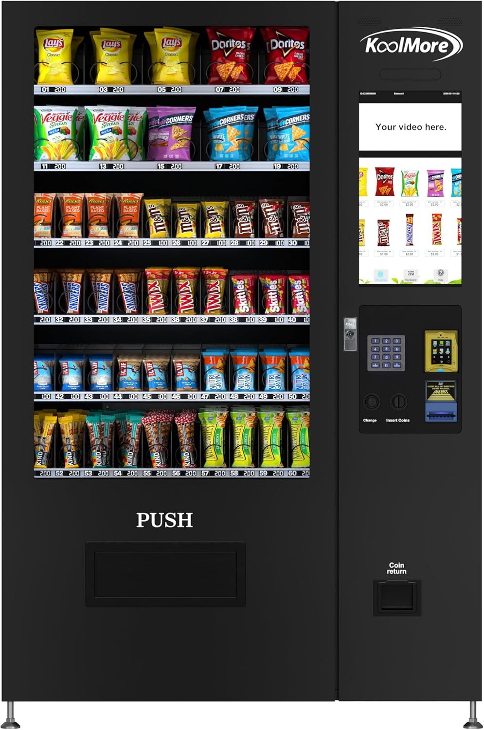KoolMore 60-Slot Snack Vending Machine